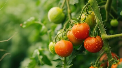 close up shot of tomato tree
