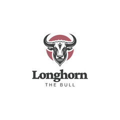 buffalo bull longhorn logo,bull longhorn logo,texas longhorn cattle head icon logo