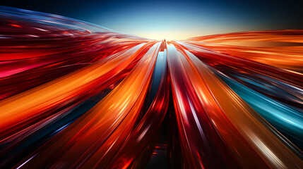 motion blur effect, abstract light trails, artistic 3d colorful background - 718407030