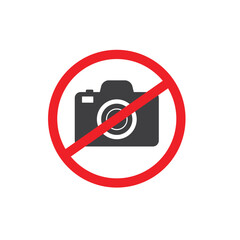 no photos or video allowed, vector art.