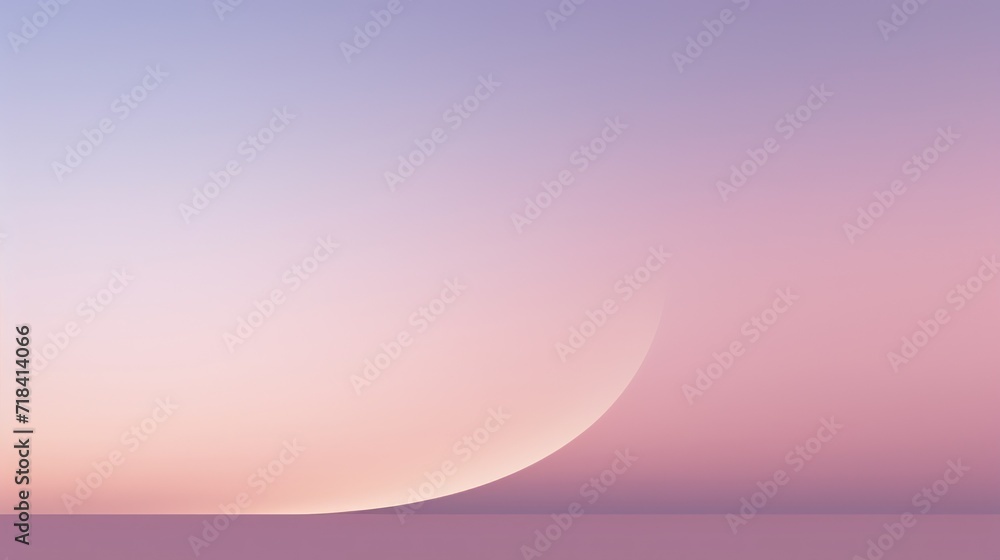 Poster a blurry image of a pink and blue background with a white circle on the right side of the image.