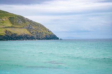 Sea landscape in countryside Ireland