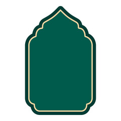 arabic arch window and doors vector 
