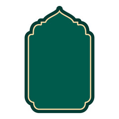 arabic arch window and doors vector 