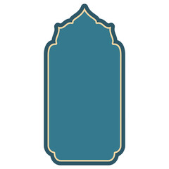 arabic arch window and doors vector 