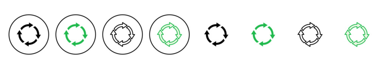 Recycle icon set. Recycling vector icon.