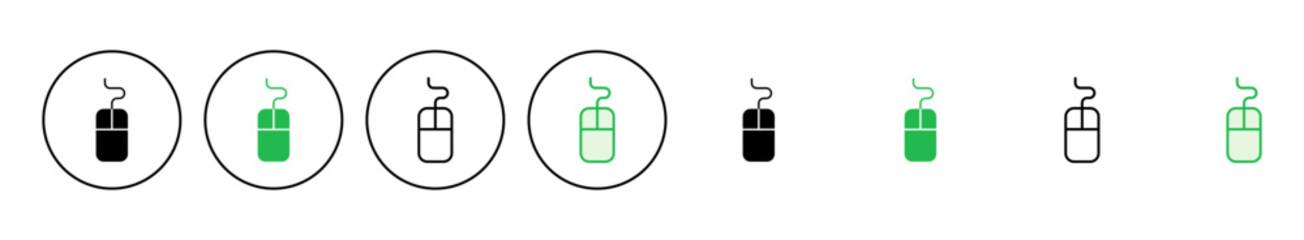 Mouse icon set. click icon vector. pointer icon vector.