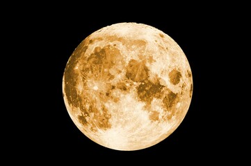 Telescopic view of a beauty and full moon,yellow full moon, moon, full moon, big moon, giant moon, huge moon, black background, moon on black background,yellow full moon, moon, full moon, big moon,