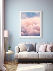Dreamy Pastel Cloudscapes: National Park Art - Vastness Under Soft Sky