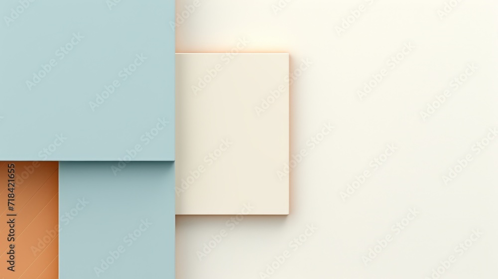 Poster a clean and minimal abstract background using a flat lay viewed from above with plenty of space for 