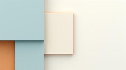 Fototapeta premium A clean and minimal abstract background using a flat lay viewed from above with plenty of space for additional details AI generated