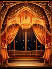 Art Deco Theater Design: Luxurious Framed Print of Historic Theaters
