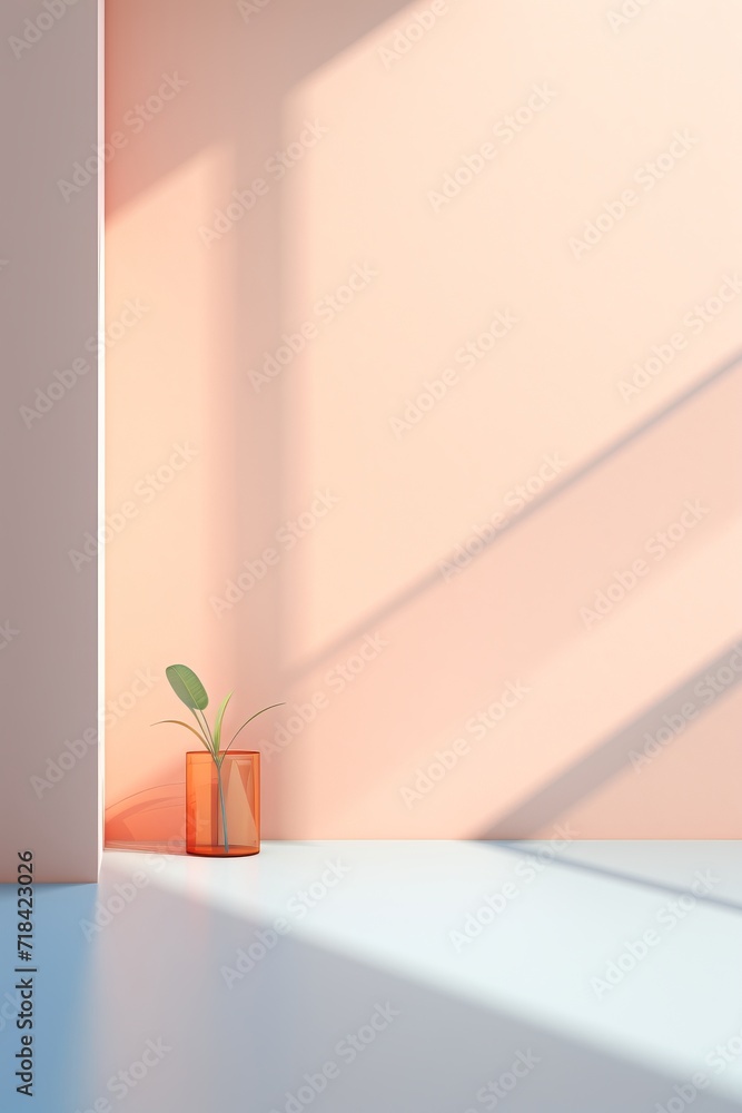 Aufkleber a light-drenched abstract minimalistic background ai generated