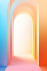 A light-drenched abstract minimalistic background AI generated