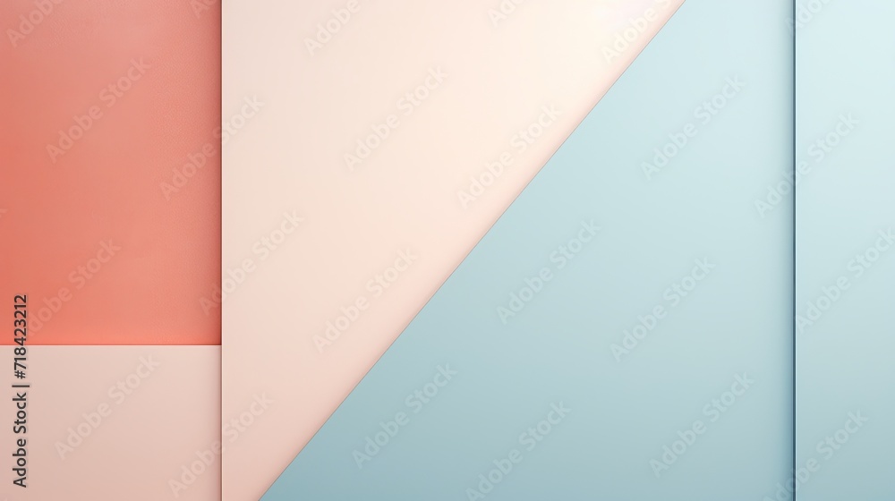 Poster a minimal style abstract background laid out flat from a birds-eye view with lots of copy space ai g