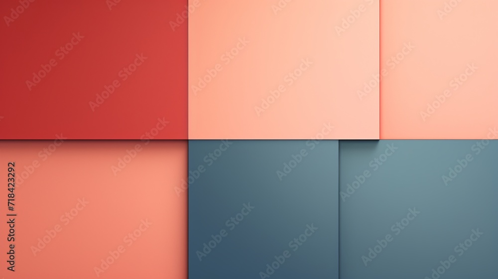 Poster a minimal style abstract background laid out flat from a birds-eye view with lots of copy space ai g