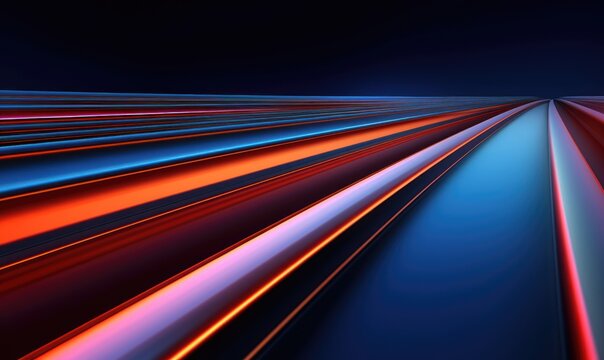 abstract background with blue and red stripes on the right side of the image
