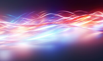 abstract background with red and blue lines on the left and right