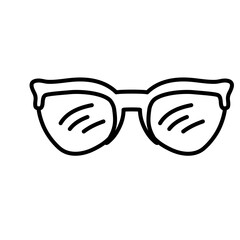 Sunglasses Icon Lines Style