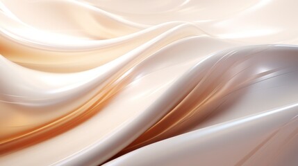  a close up of a white and gold background with a wavy design on the top of the image and bottom of the image.