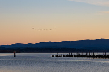 Sunrise over Baker Bay