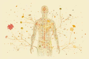 Specific locations on the body believed to be connected to energy pathways (meridians) © surassawadee