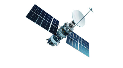satellite on a transparent background - obrazy, fototapety, plakaty
