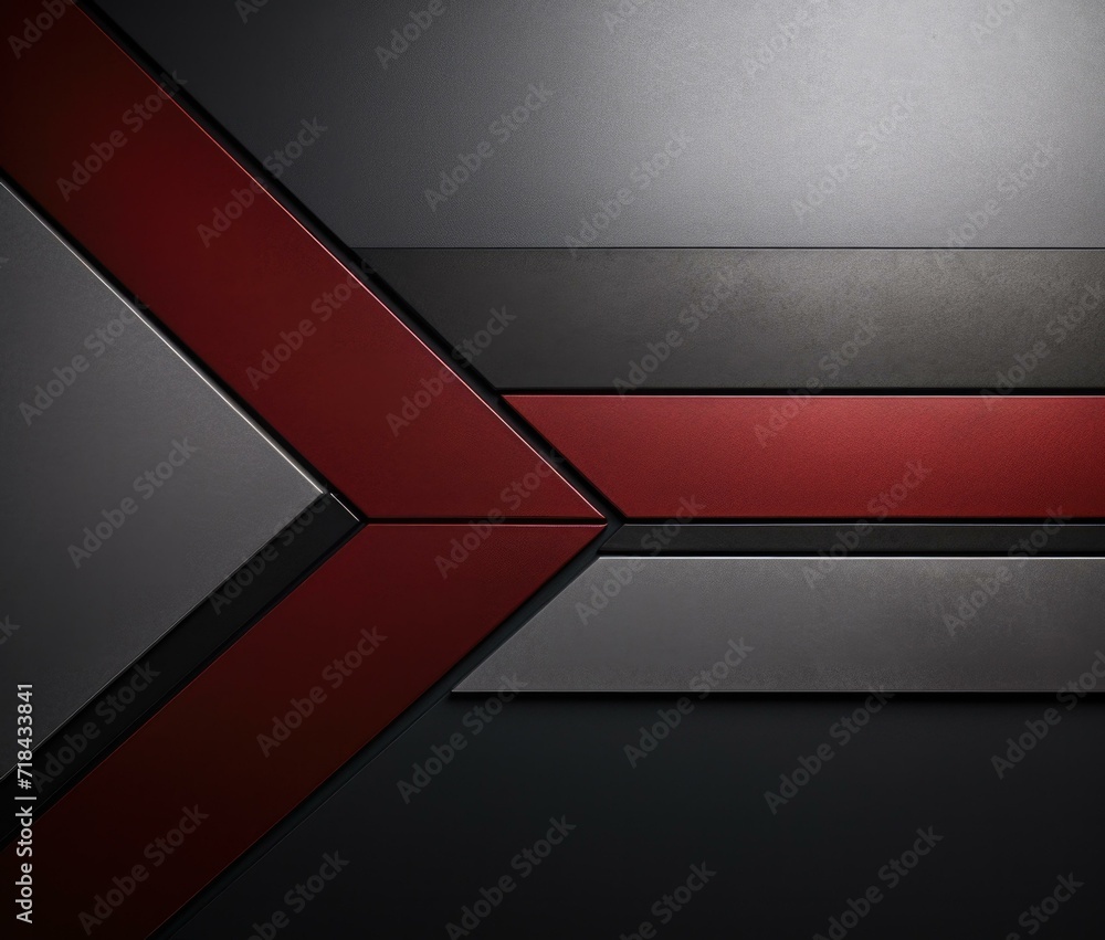 Aufkleber a black and red background with a red and black design. generative ai.