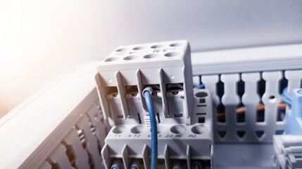 Electrical Magnetic Contactor relay on the circuit control machine.