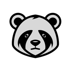 cute panda bear vector illustration logo