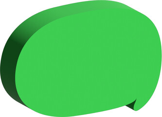 3D speech bubble