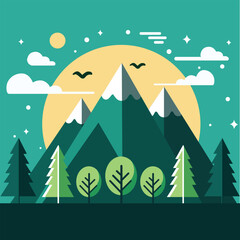 Fototapeta premium camping in the mountains