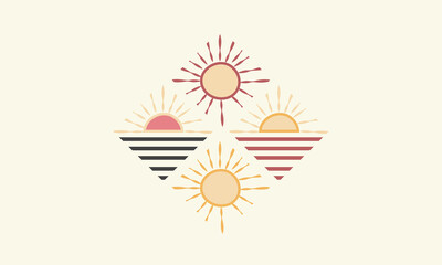 sun pattern background 