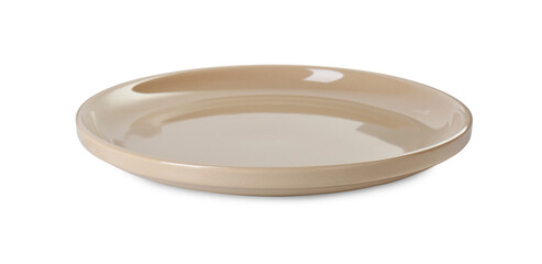 One beautiful ceramic plate isolated on white