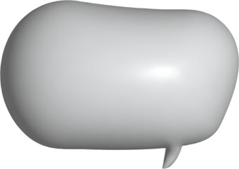 3D bubble speech, chat message