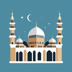 illustration of a icons mosque. icon set Ramadan or Ramadhan. icon set vector mosque. Ramadhan icons set promotion. benner. poster. Islamic. ikon masjid. 4k high quality. idea mosque Ramadan