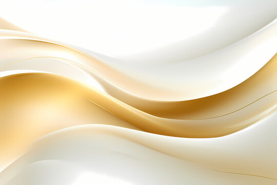 golden wavy lines background © agus