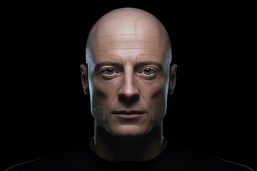 Obraz premium portrait of a robot man with generative ai