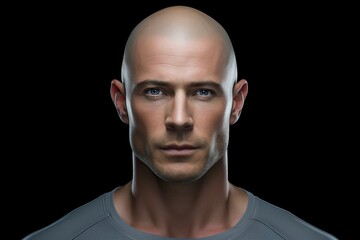 Obraz premium portrait of a robot man with generative ai