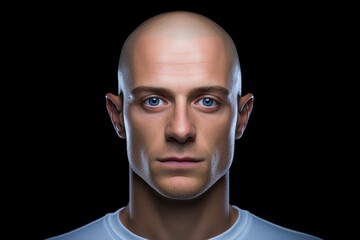 Obraz premium portrait of a robot man with generative ai