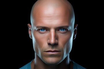 Obraz premium portrait of a robot man with generative ai