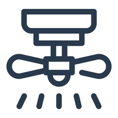 Sleek Ceiling Fan Vector Icon Illustration