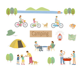 Fototapeta premium アウトドア キャンプ 