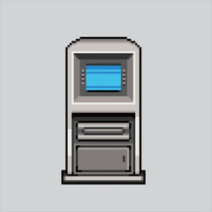 Pixel art illustration ATM. Pixelated teller machine. Automatic Teller Machine
pixelated for the pixel art game and icon for website and video game. old school retro.