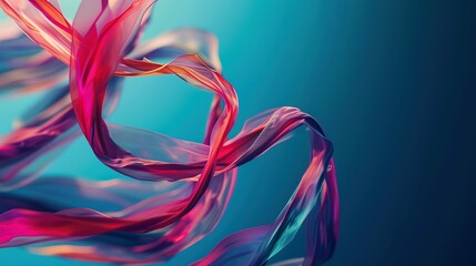 Dynamic streamers dance in the air, enhancing the lively ambiance with copy space