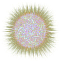 Fototapeta premium An abstract cut out transparent iridescent star burst design element.