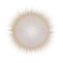 Fototapeta premium An abstract cut out transparent iridescent star burst design element.