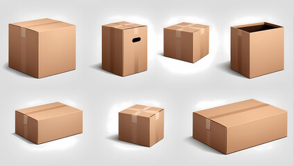 Fototapeta premium packaging mockup on white background