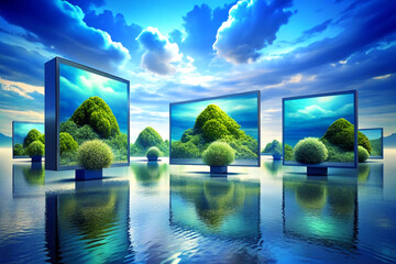 Digital Aquatic Landscapes Digital Seascape