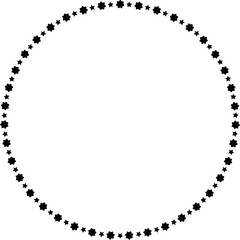 Stars circle round frame icon. Design element